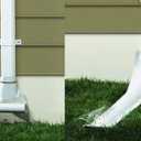 Frost King Automatic Easy-to-Install Downspout Extender for Draining Away Water, Fits All Standard Downspouts (White)