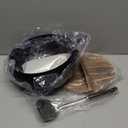 Carbon Steel Wok Pan, 10.2" Woks & Stir-Fry Pans with Wooden Lid Cookwares, Nonstick Wok Flat Bottom Small Handmade Chinese Wok For for All Stoves