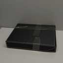 2X PU Leather Collection Letter Tray, Document Desk Organizer,Stackable Office File Document Tray Holder (Black)