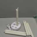 Verdenu Rechargeable Flameless Taper Candles with Charging Station, 6 Pack Real Waxy LED Operated Candlesticks Flickering with Remote Timer Button Battery and Adapter for Home Wedding Christmas Decor