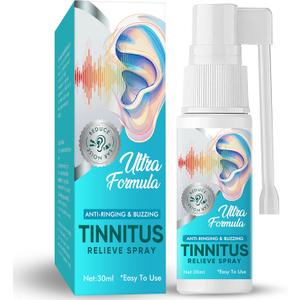 Tinnitus Relievers for Ringing Ears, Tinnitus Relief Spray, Ear Health Supplement Improves Hearing