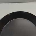 IMUSA USA 10" Carbon Steel Coated Nonstick Paella Pan, Black, Red Handles