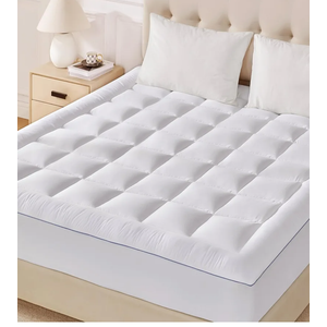 Eiayeebil Twin Pillow Top Mattress Topper, 1000GSM Extra Thick Mattress Pad for Body Pain Relief, Soft Breathable Bed Topper with 8"-21" Deep Pocket, 3D+7D Down Alternative, White