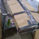 Lijimei Queen Size Platform Bed Frame with Upholstered Button Tufted Headboard, Noise Free, No Box Spring Needed, Easy Assembly, Light Grey