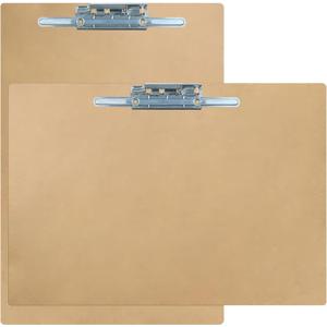 Acocony 11x17 Clipboard Landscape and Vertical Extra Large Clipboard Hardboard with 8 Inch Lever Operated Clip 11 x 17 Clipping Board Log Color MDF Pack of 2
