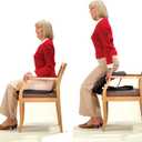 Carex Upeasy Seat Assist Plus - Portable Self-Powered Lifting Seat Cushion for Chairs, 70% Weight Support up to 340 lbs. - Lift Assist for Seniors and Mobility Support