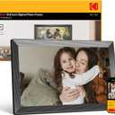 KODAK Digital Picture Frame, 32GB 15.6 Inch WiFi Digital Photo Frame 1920x1080 HD IPS Touch Screen, Auto-Rotate, Share Photos and Videos via KODAK App, Farther's Day for Man (Black)