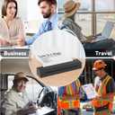 Portable Printer Wireless for Travel, D80 Thermal Printer, Inkless Printers, Compatible with iOS, Android, Laptop, Supports 8.5" x 11" US Letter & A4 & A5 for Home Use, Office, Vehicles, Black