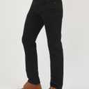 APUOR Men's Regular Fit Flex Jeans Comfort Straight Jeans (28W x 32L, Black)