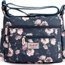 Cross-body Bag Women's Multi Pocket Nylon Messenger Bag Shoulder Bag Lightweight Travel Handbag