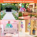2 Sets of Balloon Stand Kit - 62in Balloon Stands with Base, Balloon Sticks, Decorations for Party Birthday Wedding Baby Shower Gender Reveal Graduation