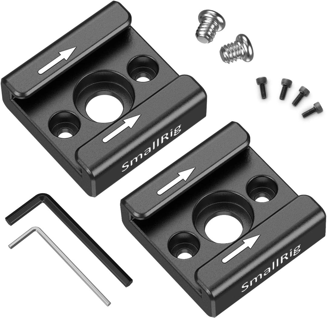 SmallRig Cold Shoe Mount (2pcs Pack) with 1/4"-20 Thread for Camera Cage Flash LED Monitor Microphone - 2060