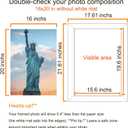 SESEAT 16x20 Picture Frame Black, Display Pictures 11x14 with Mat or 16x20 without Mat, Photo Frames Wall Gallery, 1 Pack