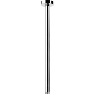 HarJue Ceiling Mounted Shower Arm, Rain Shower Extension Arm with Flange and Teflon Tape Stainless Steel Ceiling Mount Shower Extender for Fixed Shower Head (16 Inch, Chrome)