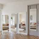 Amazon.com: Antok Door Mirror, Full Length Mirror Over The Door, 49'' x 15'' Hanging Mirrors, Wall Mirrors, Wall Mounted/Hanging/Leaning, Home Decor, White, Rect Comer Style : Home & Kitchen