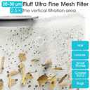 Cordless Pool Vacuum-True Powerful Suction 18.9GPM, 120inch, 1H Runtime, 25m Fluff Ultra Fine Filter,Handheld Rechargeable Hot Tub Cleaner with Poles for Above Ground&Inground Pool