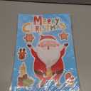 5 x 286 PCS 10 Sheet Double-Sided Christmas Window Clings, Christmas Snowflake Window Clings Stickers for Glass, Xmas Holiday Santa Claus Snowflake Decals for Party