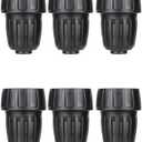 1/2 Inch Drip Irrigation Tubing Faucet Adapter 6 Pack, 3/4" to 1/2" Irrigation System Hose Adapter, 3/4 Inch Faucet Connector Garden Hose Adapter