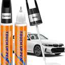 Pocartiffic Car Scratch Remover, Premium Car Paint Pen, Effective Sratch Repair Pen for Car, Precise Automotive Touch up Paint, Car Paint Scratch Repair for Rims and Wheels 2pcs(White Paint+Varnish)