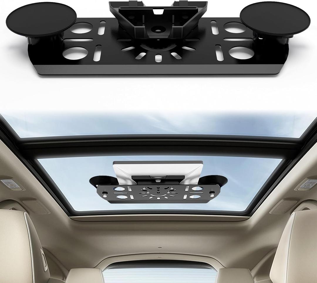 Starlink Mini Car Mount, Starlink Mini Sunroof Suction Cup Mount, Upgraded Strong Suction Cup, Compact and Portable, Mounting Kit for Sunroof/Front/Rear Window/Roof (Flat Skylight Mount)