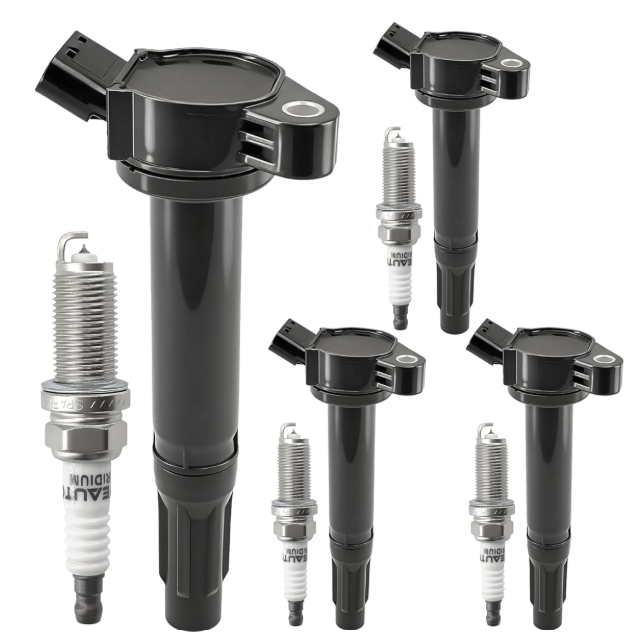 UF487 Ignition Coil Pack 90919A2002 and Iridium Spark Plugs Set Of 4 Fit For Toyota Camry 20072024,Highlander 20092024,RAV4 20062014,Avalon 20132022,Venza 20092015&Lexus 20132024 2.5L 2.7L L4