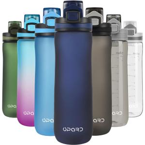 Opard Sports Water Bottles 20/24 Oz BPA Free Leak Proof Tritan Plastic Bottle Flip Top Kids Water Bottle Fast Flow/Water Bottle with Straw