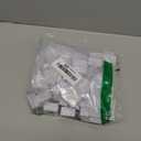 BENECREAT 70pcs White Gemstone Display Box, Plastic Transparent Bare Stone Box Square Gem Box 1.2x0.63 Inch for Gemstone, Jewelry, Crystal Diamond Accessories Display