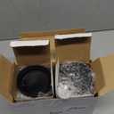 Honeydak 2 Pack 16 oz Double Walled Glass Coffee Mugs with Silicone Lids Clear Insulated Glass Travel Cups Reusable Hot and Iced Coffee Tumblers for Travel Home Office