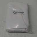 Chyhomenyc White Curtains 45 Inch Length 2 Panels, Faux Linen Textured Semi Sheer Light Filtering Soft Airy Rod Pocket Window Treatment Drapes for Living Room Bedroom, 30Wx45L Inch, 2 PCS (30"W x 45"L (Pack of 2), White)