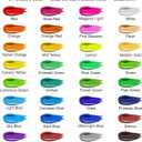 Acrylic Paint Set - 36 Colors 2 oz/59 ml Acrylic Paints for Professional Artists with 10 Brushes , Art Supplies for Painting Canvas Rock Wood Ceramic Glass Art Craft Painting, Rich Pigments Lasting Quality for Beginners, Students & Professional Artist