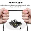 36V 1.8A Female 3-Pin XLR Lead Acid Battery Charger with 3-Prong Inline Power Supply Cord for 36V Boreem Jia, Minimoto, Rad2Go, Electric Scooter, ATV, Go Kart, with 3-Prong Inline Female Connector