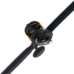 PENN 6'6" Squall II Lever Drag Fishing Rod & Size 50 Reel Combo, Medium Heavy Power, Fast Action, Right Handle Position, Full Graphite Body and Sideplate Construction