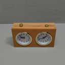 Chess Timer, Professional Analogue Count Up/Count Down Timer for Chess & Go  No Battery Required (Wood)