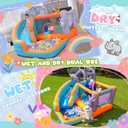 Inflatable Bounce House for Kids,Water Slide for Backyard,Indoor Bouncy House,Inflatable Water Park,Jumping Castle with Ball Pit,Jump House with Waterslide,Obstacle Course Bounce House, Large