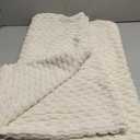 MIULEE Pack of 2 Decorative Throw Pillow Covers 24x24 Inch Soft Boho Striped Textured Corduroy Pillow Covers Modern Farmhouse Home Decor for Couch Bed Sofa Living Room Cream White