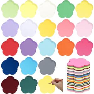 Honoson 1000 Pcs Spring Flowers Cutouts Paper 3.9 Inch Assorted Color Cut Outs Flowers Shaped Die Cuts Paper for DIY Craft Projects Back to School Classroom Bulletin Board Decor