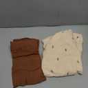 Blissful Diary Muslin Bassinet Sheets for Baby Girls Boys, Boho Soft Cotton Fitted for Oval Hourglass Rectangle Mattress, 2 Pack(Sunshine&Brown)