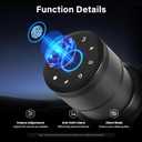 Fingerprint Door Lock, Smart Biometric Door Knob, Keyless keypad Door Lock for Bedroom, Front Door, Home, Office, Apartment-Black