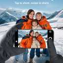 RIGWARL Winter Gloves Waterproof for Cold Weather, Warm Snow Gloves Men Women, Skiing Glove with Touchscreen Fingers for Hiking Running (Medium, A126 Colder Plus-(90% Warm&waterproof)-Black)