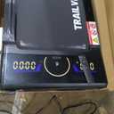 Walking Pad Treadmill with 12% 9-Level Auto Incline, 450 lbs Capacity RGB LED Screen, Bluetooth Speaker Under Desk Treadmill, Compact Treadmills for Home Hiking (Black)