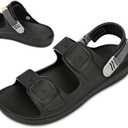 Slides for Men,Mens Slides Sandals for Men Adjustable Beach Sandal Platform Sandals Comfort Lightweight Ultra Cushion EVA Slides
