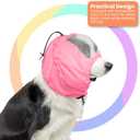 Nanaki Adjustable Shower Caps for Dogs Ears Dog Ear Covers for Bath, Shower Cap Reusable Waterproof Ear Covers for Dogs, Dog Ear Protection for Bath Dog Bath Ear Protection Bathing Grooming Swimming, Pink