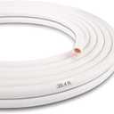 39.4 Ft Weather Stripping Door Seal Strip for Door Frame, Self-Adhesive Door Seals Weather Stripping, Gap Protection (5/16-11/20 inch) for Doors & Windows (White)