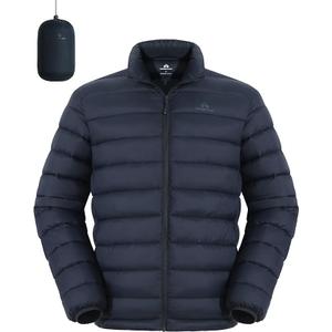Pioneer Camp Mens Lightweight Packable Puffer Jacket Winter Insulated Puffy Coat Water Repellent Warm Quilted Jackets Travel L