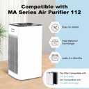 112 Replacement Filter | Perfect Compatibility with MA Air Purifier 112 Series | 3 in 1 with Pre-filter, High-Efficiency Core Layer and Activated Carbon | 2-Pack