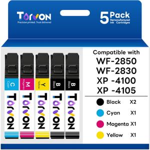 Remanufactured Ink Cartridge Replacement for Epson 212 212XL Ink Cartridges Compatible with XP-4100 XP-4105 WF-2830 WF-2850(2 Black,1 Cyan,1 Magenta,1 Yellow)