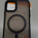 for iPhone 11 Case, Matte Magnetic Phone Case with 1 Screen Protector, Compatible with Magsafe, Translucent Frosted Slim Shockproof Protective Cover for iPhone 11 6.1 inch, Black