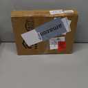 TEAMIX 26 inch Triangle Monitor Stand Riser, Desktop Corner Shelf with Metal Leg Wood Computer Stand with Storage Laptop Riser Office Organization (Brown)