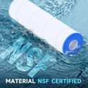 AQUALTRA Pool Filter Compatible with CCP420, PCC105-PAK4, C-7471, FC-1977, 178584, 160301, FC-6470, R173576, 105 sq. ft., 26" x 7" 4 Pack