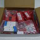 Lockout Tagout Kit Electrical Loto - Clamp-On Circuit Breaker Lockout, Group Lockout Hasps, Lockout Tag, Universal Multi- Pole Breaker with Pocket Bag (Bigger Red Kit)